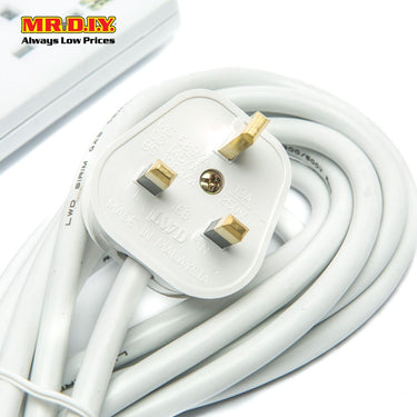 LWD 3-Gang Way Extension Trailing Socket (5m)