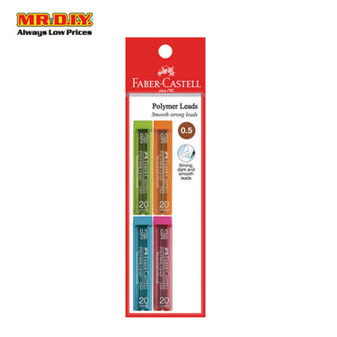 (MR.DIY) FABER-CASTELL 2B Polymer Lead Refill Set [0.5mm] (4pcs)