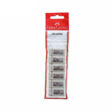 (MR.DIY) FABER-CASTELL White Dust-Free Eraser Set (6pcs)