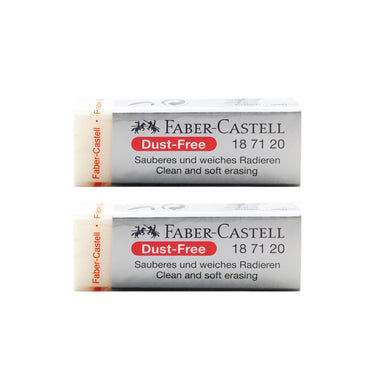 (MR.DIY) FABER-CASTELL Dust-Free Eraser With Sleeve (2pcs)
