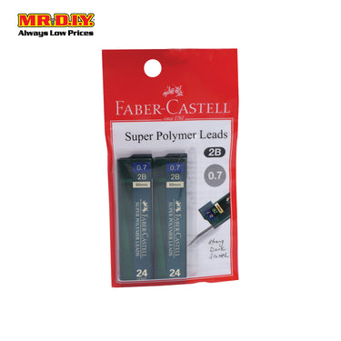 (MR.DIY) FABER-CASTELL Super Polymer 2B Lead Set [0.7mm] (2pcs)