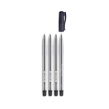 (MR.DIY) Faber Caster NX 23 Ballpoint Pen - Black 0.7mm (4pcs)