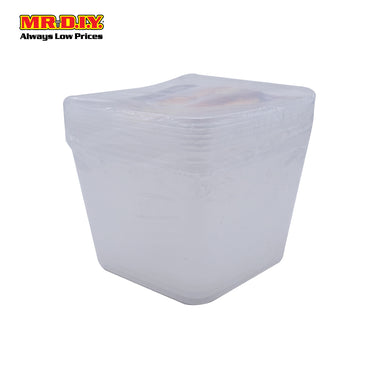 FELTON Microwavable Square Transparent Food Container (5 pieces)