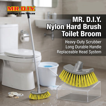 RAYACO Nylon Hard Brush Toilet Broom