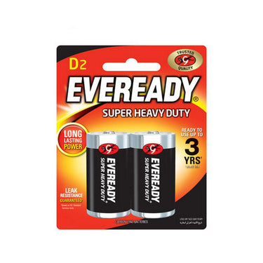 EVEREADY Super Heavy Duty Batteries D (2 Pcs) 1250BP2P