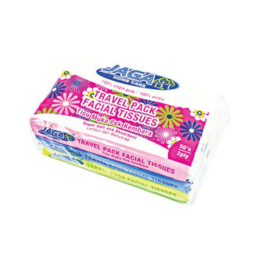 (MR. DIY) JAGA Travel Facial Tissues  Tisu Muka (3 x 50's)