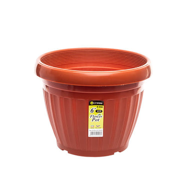 ELIANWARE Plastic Flowerpot (terracotta)