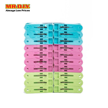ELIANWARE Multi-Colour Plastic Clothes Pegs (20pcs)