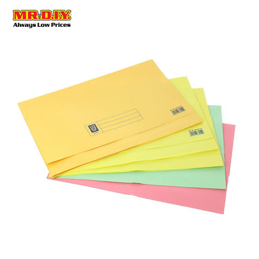 LION Multi-Colour Document Pocket File (6pcs)