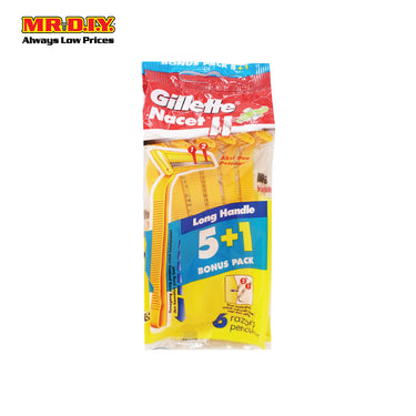 GILLETTE Super Nacet PLUS 6 Disposable Razors
