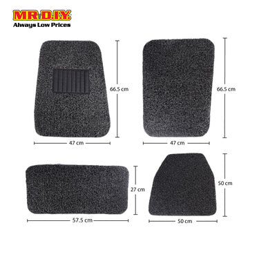 (MR.DIY) Premium Universal Clasic PVC Coil Car Mat Set