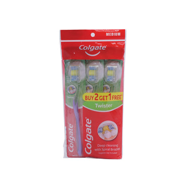 COLGATE Twister Medium Buy 2 Free 1 (Polybag)