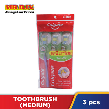 COLGATE Twister Medium Buy 2 Free 1 (Polybag)