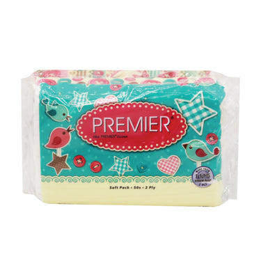 PREMIER Soft Pack Tissue 2Ply (3 X 50's)