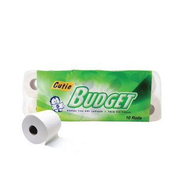 CUTIE 2-Ply Budget Toilet Roll Tissue (10pcs)