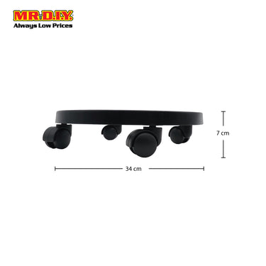 (MR.DIY) Plastic Round Roller Gas Cylinder Stand (34cm)
