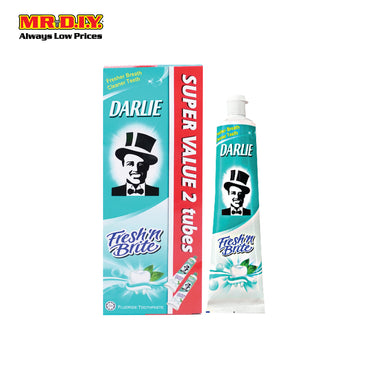 DARLIE Twin Pack Fresh 'N Brite Sweet Mint Fluoride Toothpaste (2 x 140g)