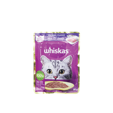 WHISKAS Pouch Fresh Fish Mackerel (85gm)