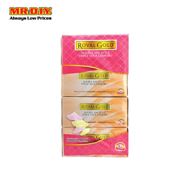 ROYAL GOLD Tone Facial Tissue - 3 ply (4 x 80s)