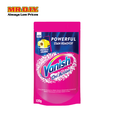 VANISH Oxi Action Fabric Stain Remover Pink Powder 120g