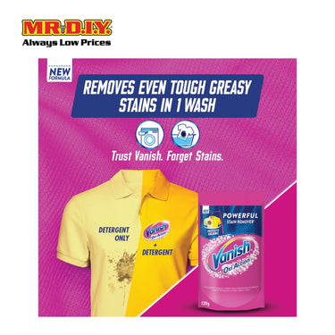 VANISH Oxi Action Fabric Stain Remover Pink Powder 120g