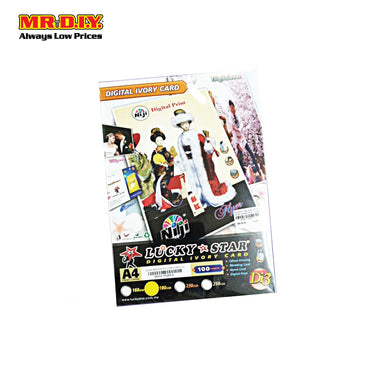 LUCKY STAR Digital Ivory Card A4 230gsm (100 Sheets)