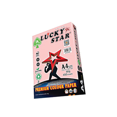 LUCKY STAR Rose Paper A4 80gsm (450 Sheets)