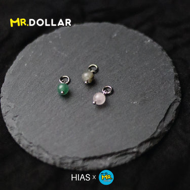 [Limited Edition] HIAS JEWELLERY 3-Piece Interchangeable Gold Pendant with Natural Stone Mix