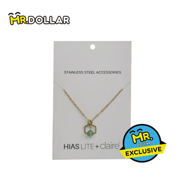 HIAS JEWELLERY Gold Bracelet with Coloured Stones (Green/White/Red)