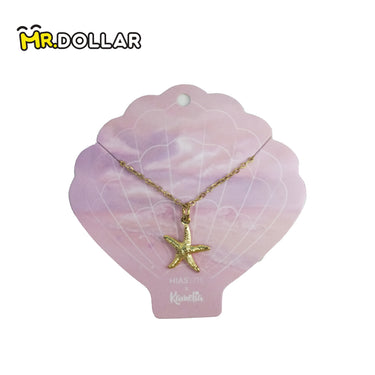 HIAS JEWELLERY Pearl Life Gold Necklace with Pendant (SF,P,SS,SH) - Starfish