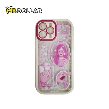 CASEBYAZZA x KAMELIA Thick Double-Layered Phone Case + Pink Shell Pop Socket