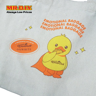 WUNDERBATH X OXWHITE Cotton Tote Bag Duck (L36cmxW29cm)