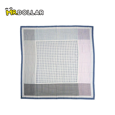 NAELOFAR Geo Cotton Chiffon Square In Hijab Bawal (45inch)