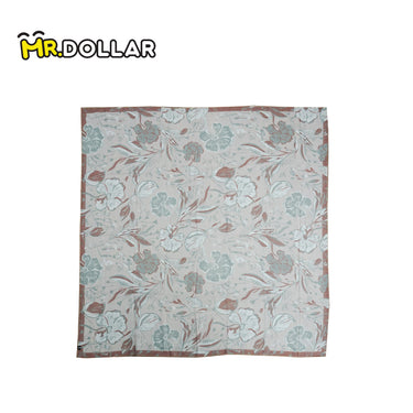 NAELOFAR Petal Cotton Chiffon Square In Hijab Bawal (45inch)