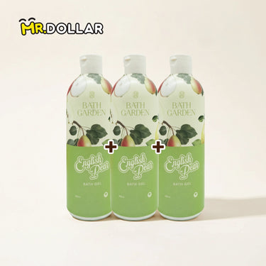 [LIMITED EDITION] NEW BATH GARDEN Softening & Brightening Bath Gel Body Wash (300ml) English Pear