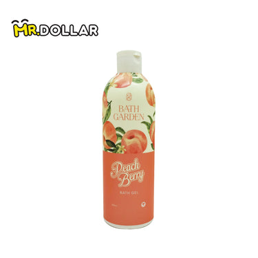 [LIMITED EDITION] NEW BATH GARDEN Softening & Brightening Bath Gel Body Wash (300ml) Peach Berry