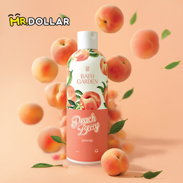 [LIMITED EDITION] NEW BATH GARDEN Softening & Brightening Bath Gel Body Wash (300ml) Peach Berry