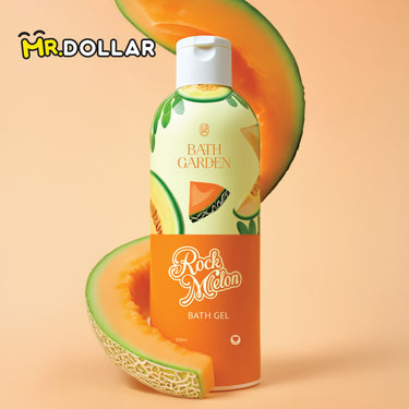 [LIMITED EDITION] NEW BATH GARDEN Softening & Brightening Bath Gel Body Wash (300ml) Rock Melon