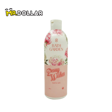 [LIMITED EDITION] NEW BATH GARDEN Softening & Brightening Bath Gel Body Wash (300ml) Peony Wishes