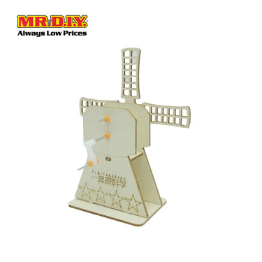 STEM Handmade Science Tinkering Kids Toys Hand Cranked Windmill