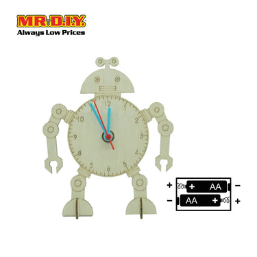 STEM Handmade Science Tinkering Kids Toys Robot Clock