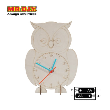 STEM Handmade Science Tinkering Kids Toys Owl Clock