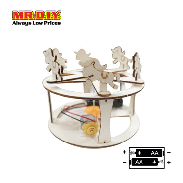 STEM Handmade Science Tinkering Kids Toys Carousel