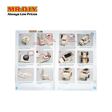 STEM Handmade Science Tinkering Kids Toys Jeep Car