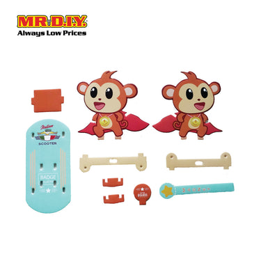 STEM Handmade Science Tinkering Kids Toys Monkey Skating