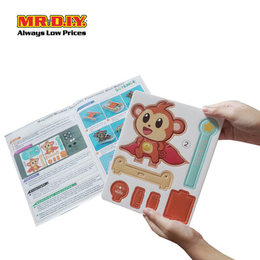 STEM Handmade Science Tinkering Kids Toys Monkey Skating