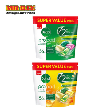 DETTOL All-in-One Antibacterial Laundry Pro Pod (56 pcs)