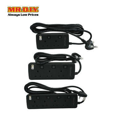 NARKEN Safety Socket 3 Pin 3000W Black
