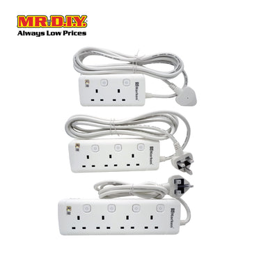 NARKEN Safety Socket 3 Pin 3000W White