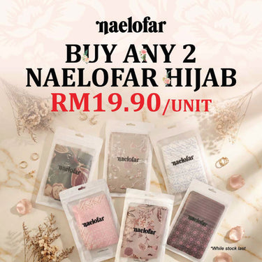 NAELOFAR Geo Cotton Chiffon Square In Hijab Bawal (45inch)